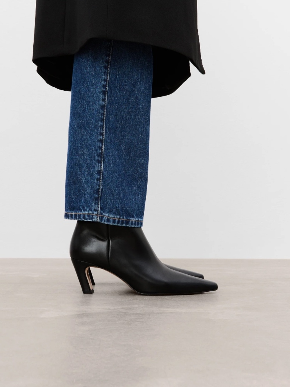Flattered Leather Ankle Boots